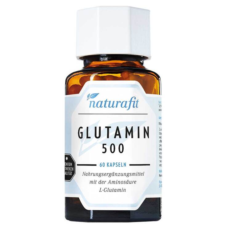 Naturafit Glutamin 500 mg Kapseln, 60 St