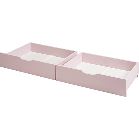 Hoppekids skuffesæt til 70x160 cm senge - Rosa