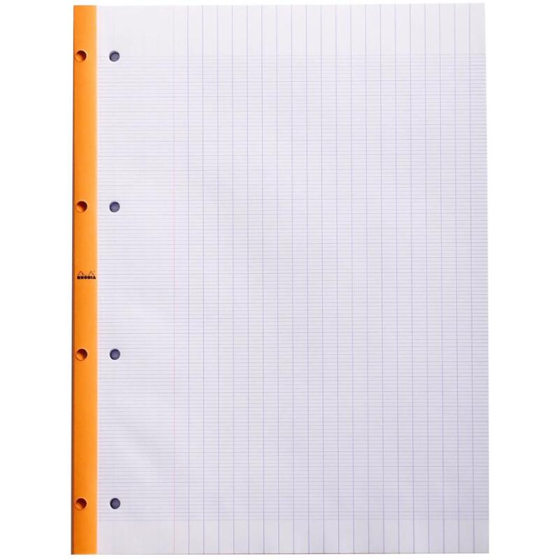 Bloc agrafé côté Side A4 80 feuilles Séyès 80 g. - Orange
