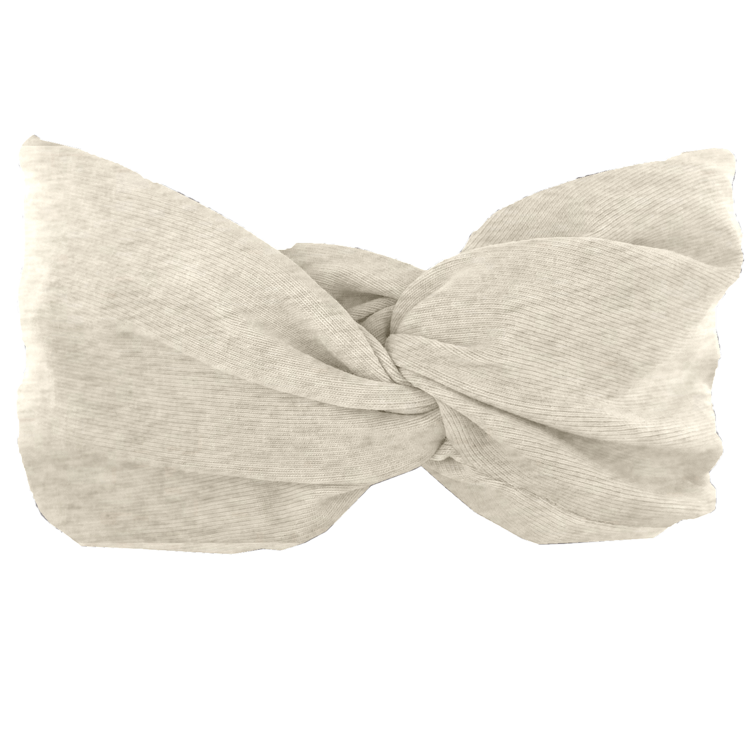 Bandeau Jersey Croisé Enfant Beige Chiné