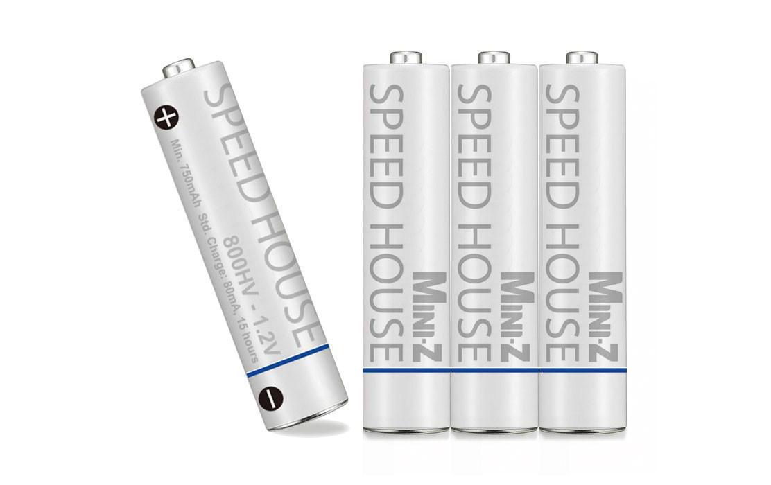 Akku Speed House NiMH AAA HV 800 mAh, 4 StückWiederaufladbare Batterien