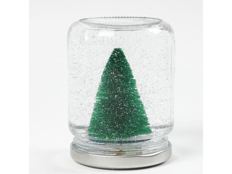 Creativ Company Glas mit Deckel 100 ml 12 Stück Klarglas