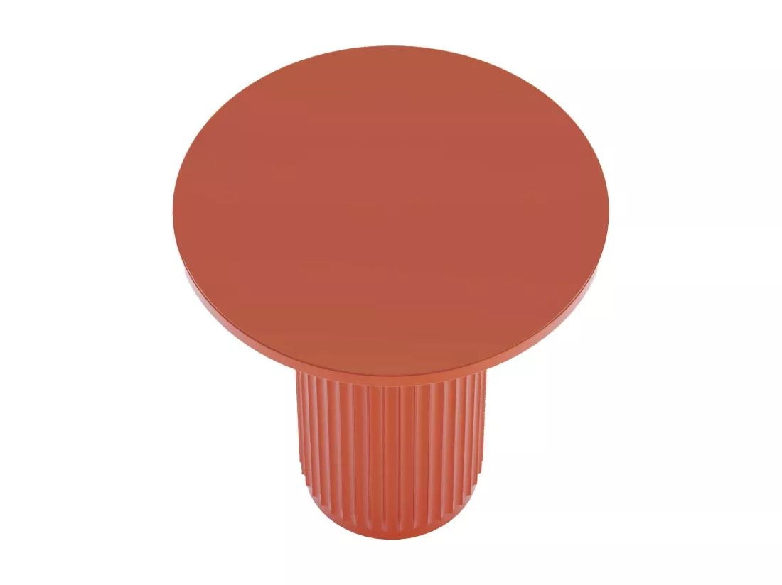 PIVOINE - Table d'appoint ronde cannelée