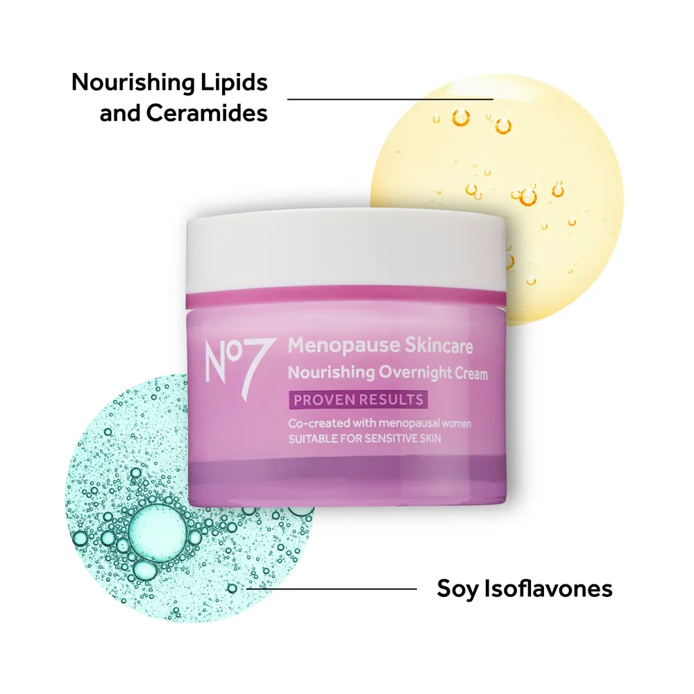 No7 Menopause Nourishing Overnight Cream - 50 ml.