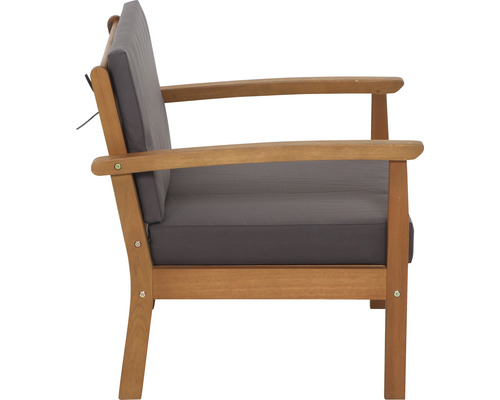 Tavira houten loungeset, 4-delig, grijs