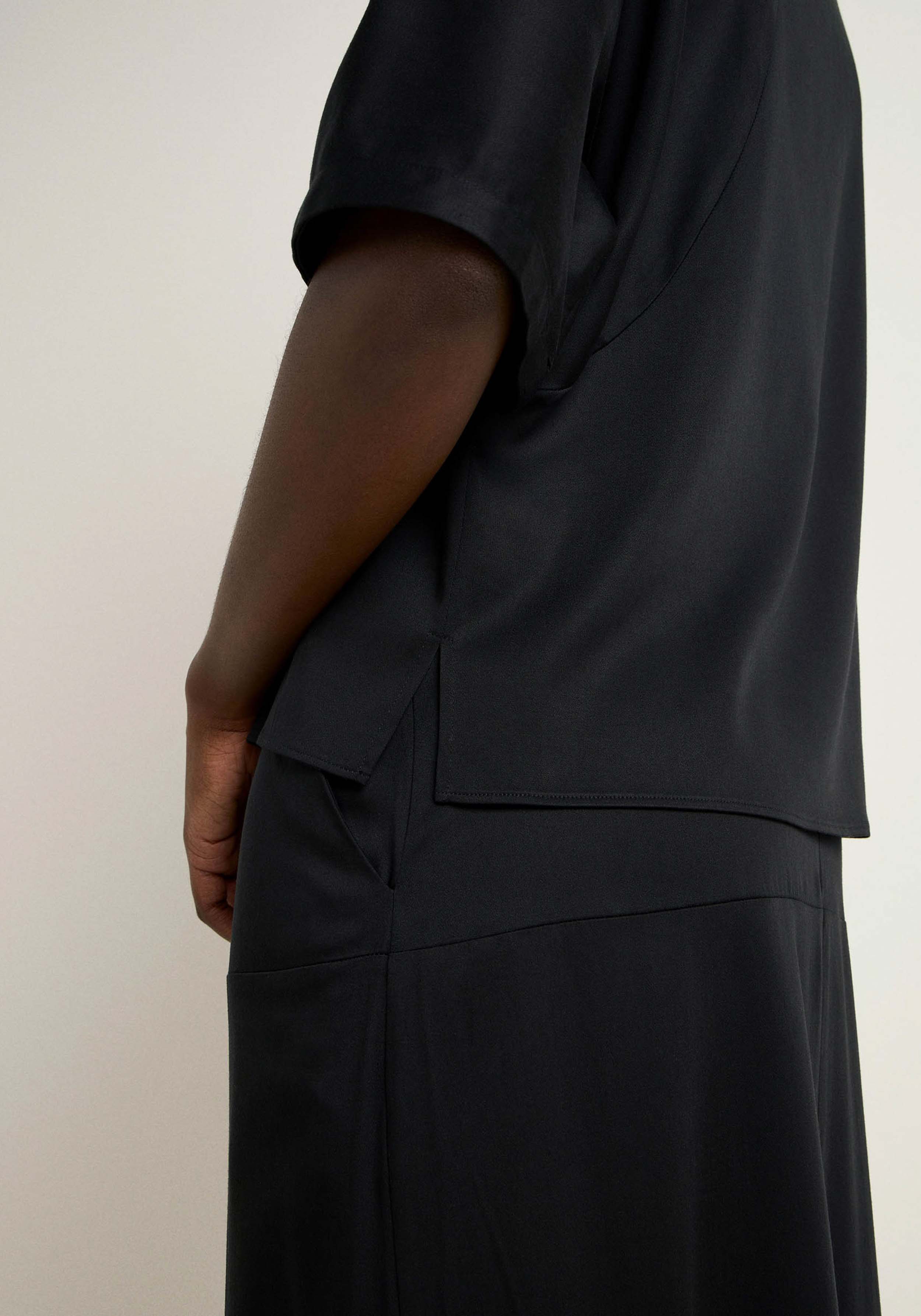 Lanius 3/4 Arm Bluse Black