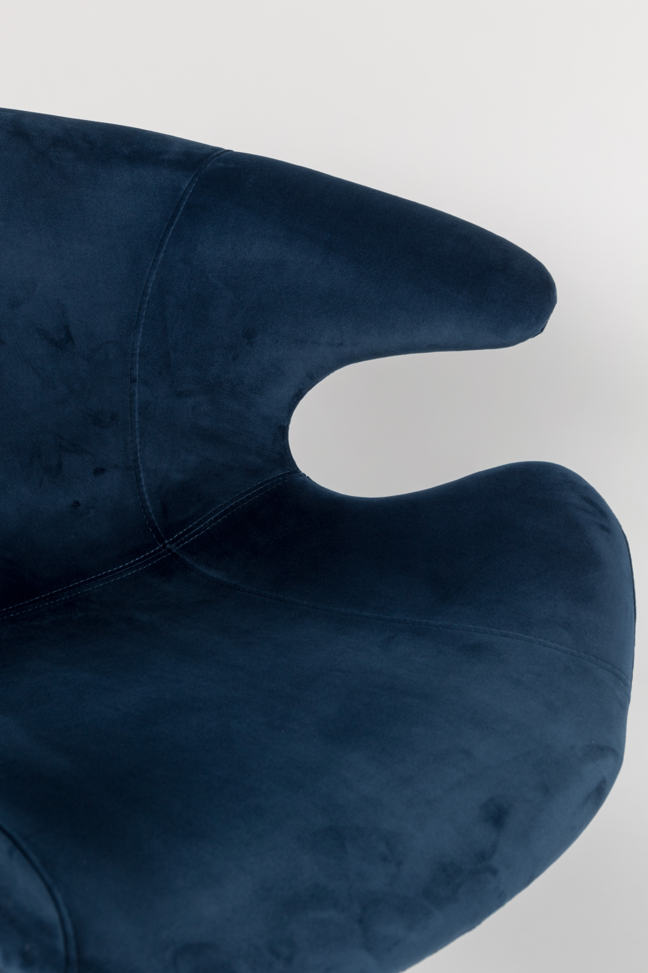 Eetkamerstoel Mia met armleuning blauw - set van 2