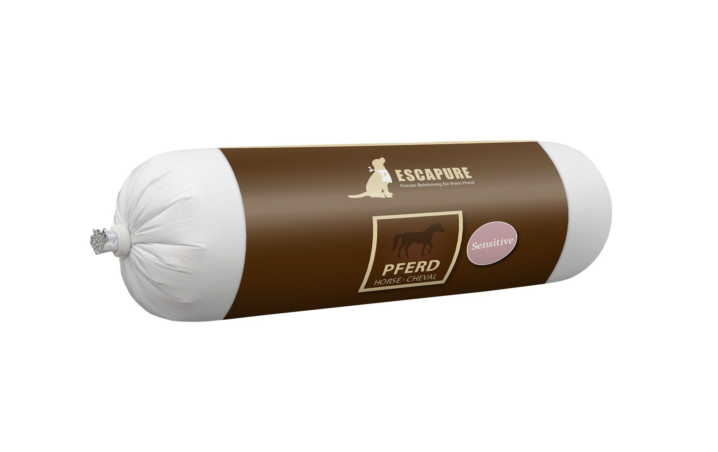 Nassfutter Wurst Pferd, 6 x 400 gAlleinfutter für ausgewachsene Hunde