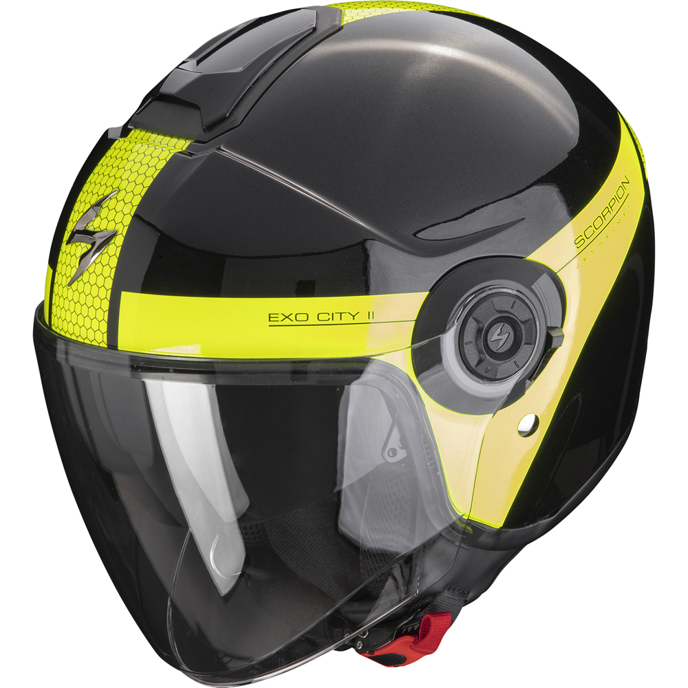 Scorpion - Casque Exo-City II Short Noir Mat / Jaune fluo