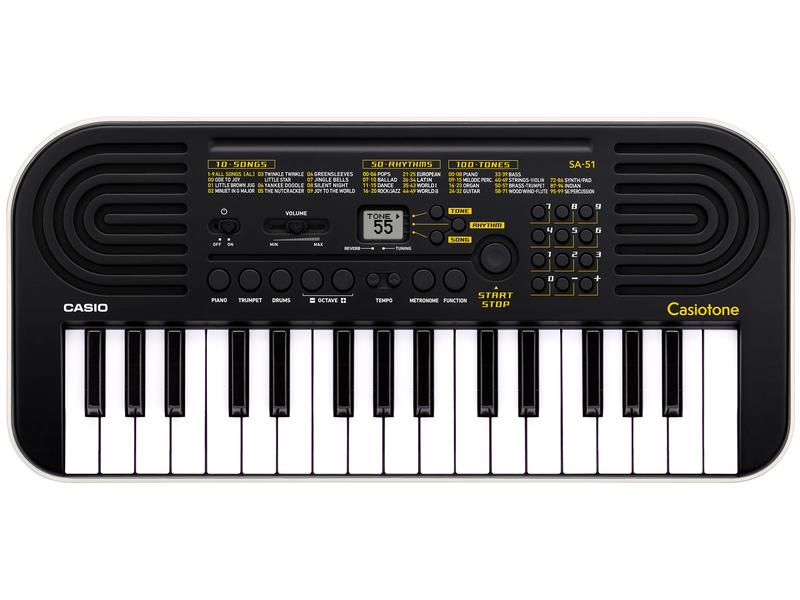 Casio Keyboard SA-51 Keyboard mit 32 Mini-Tasten und 100 Klangfarben