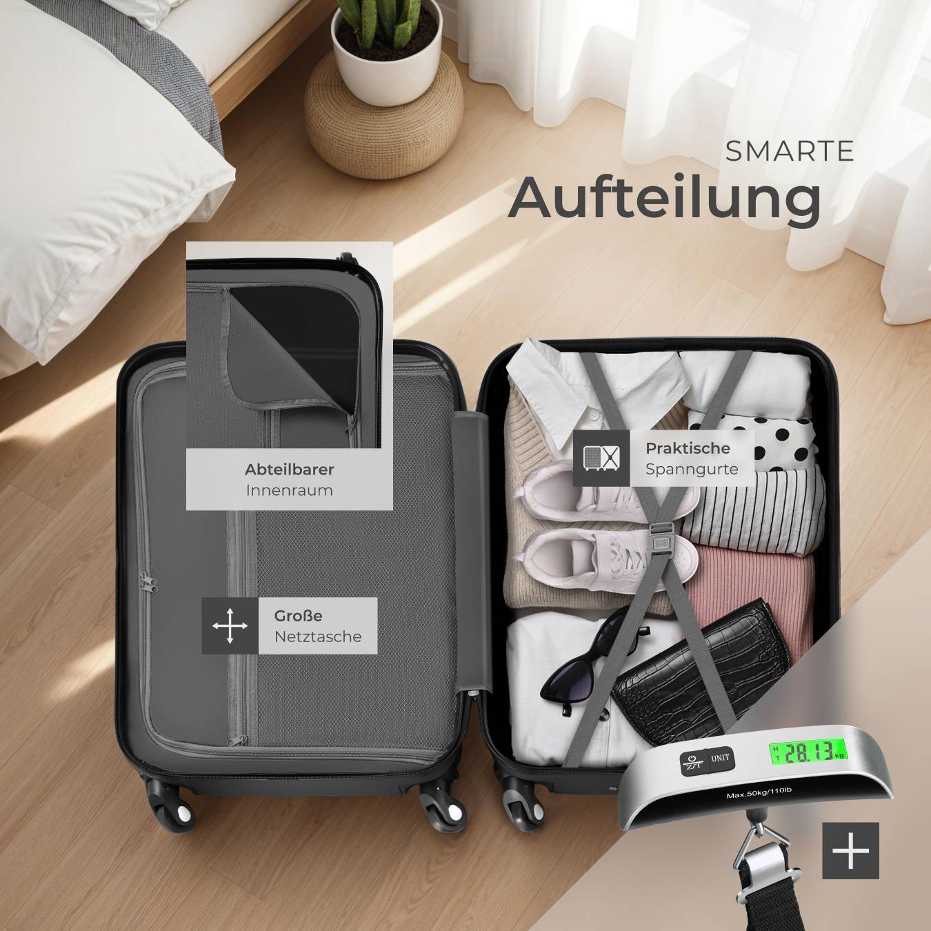 Hartschalenkoffer-Set Cleo