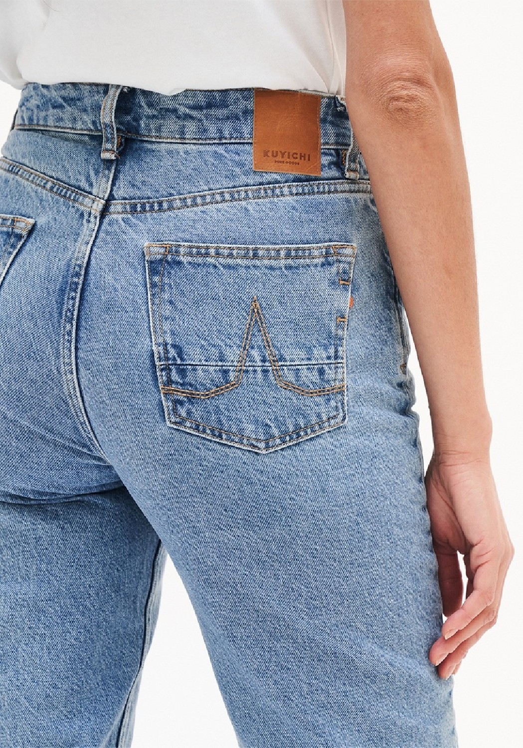 Kuyichi Damen-Jeans Nora Mom Fit Heritage Blue