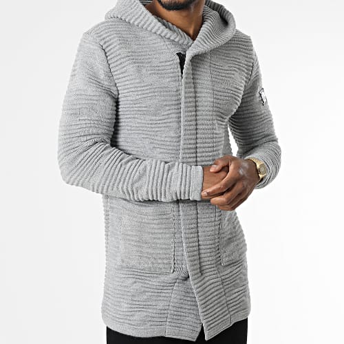 Cardigan Capuche Alex Gris