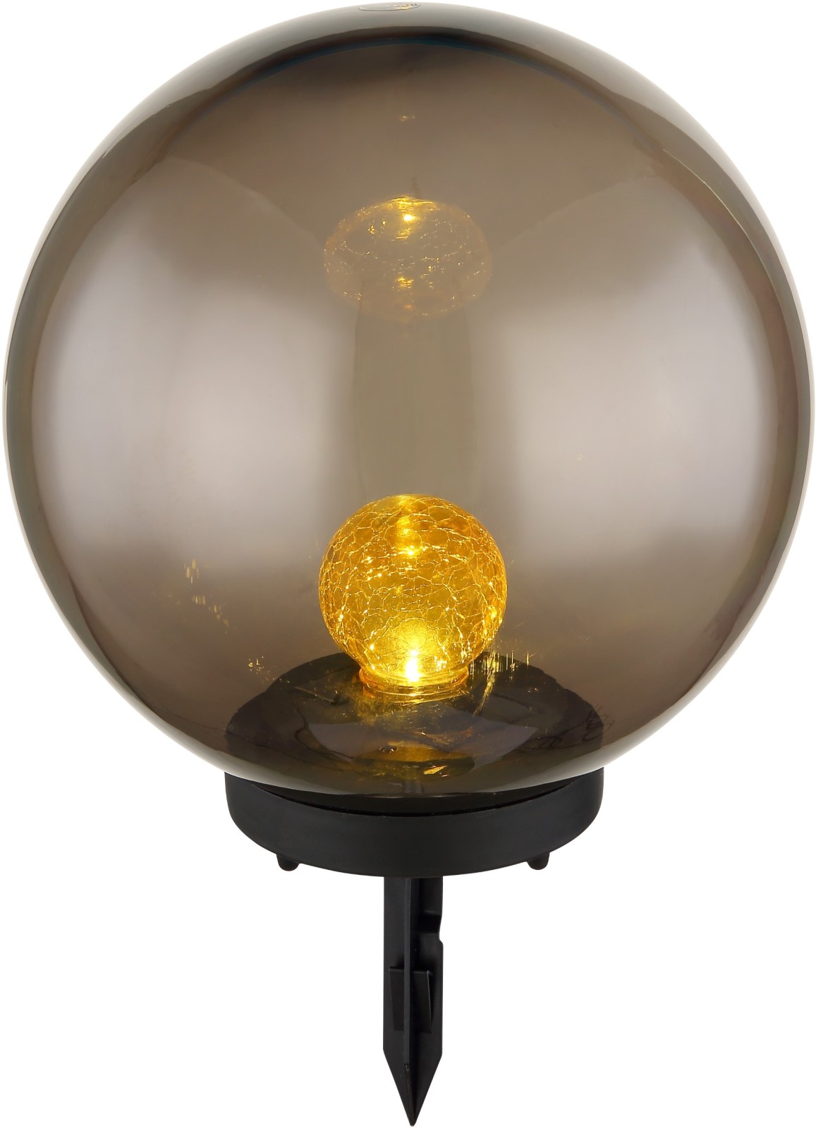 LED-Solarleuchte - schwarz - Ø 25 cm