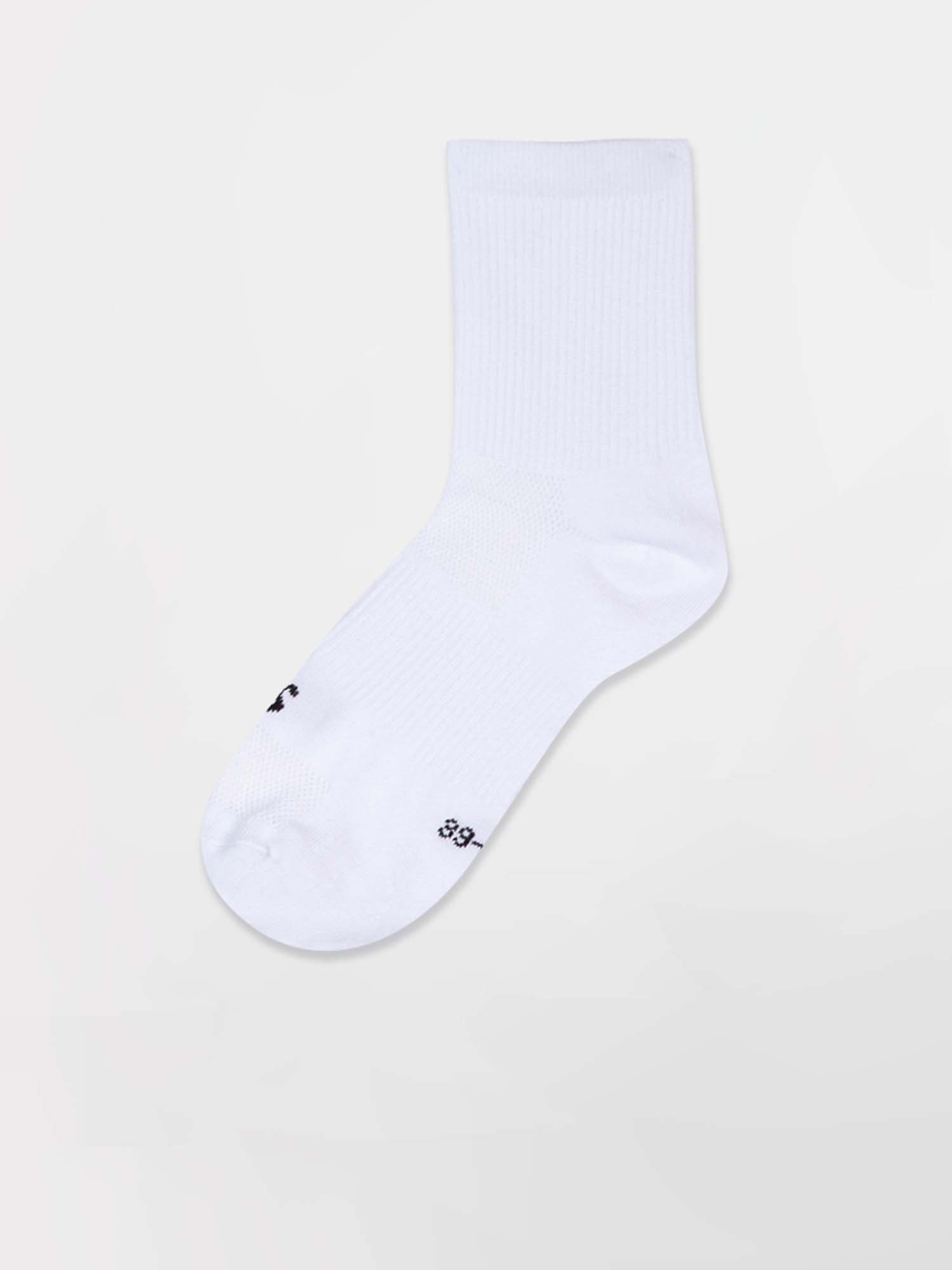 Chaussettes De Sport Mi-Mollet Mixtes Blanc