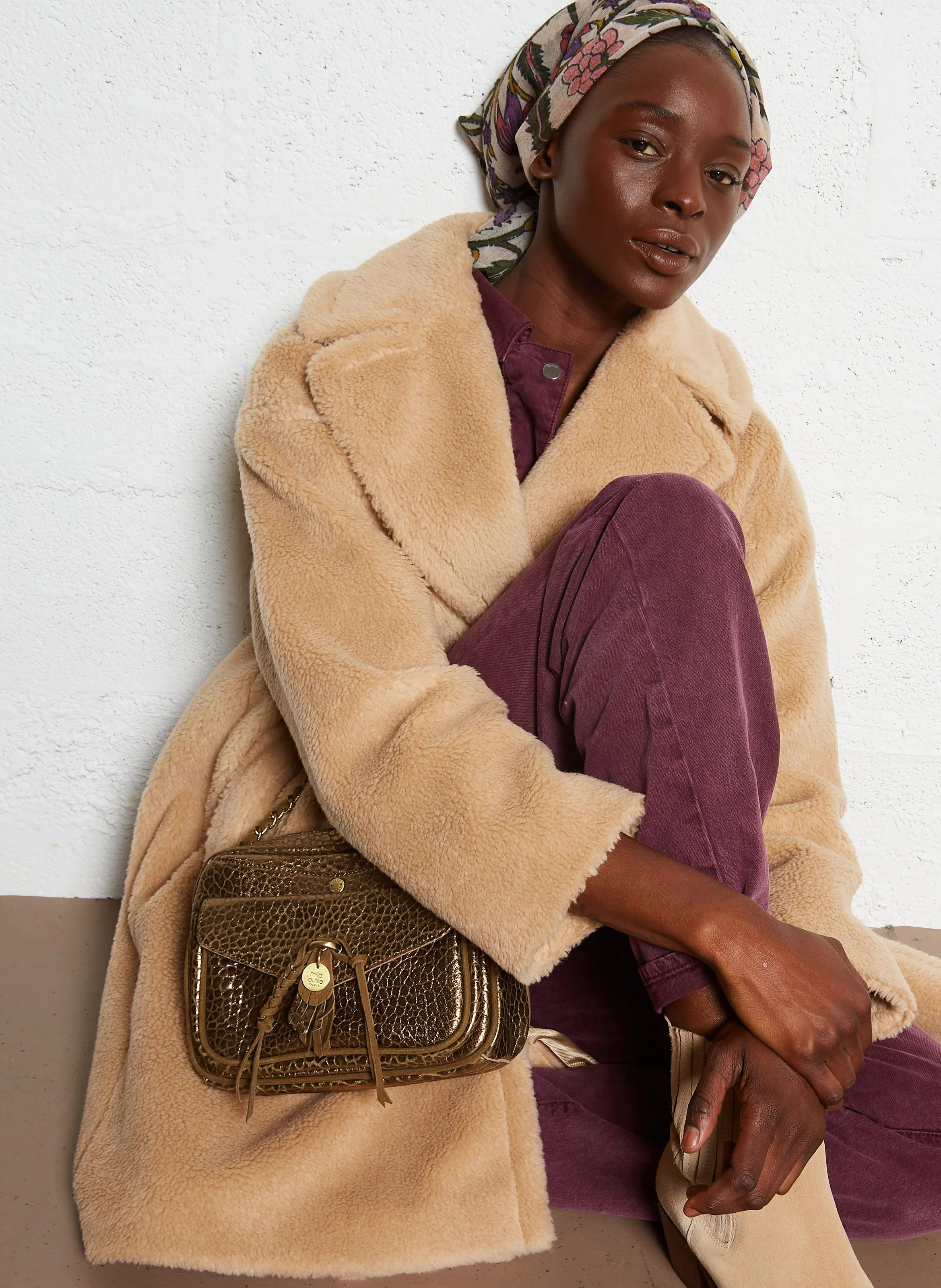 ORELIA - Sac bandoulière en cuir | Kaki