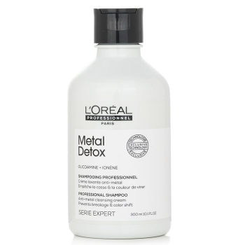 L'oreal Serie Expert- Metal Detox Anti-Metal Cleansing Cream Shampoo  300ml/10oz
