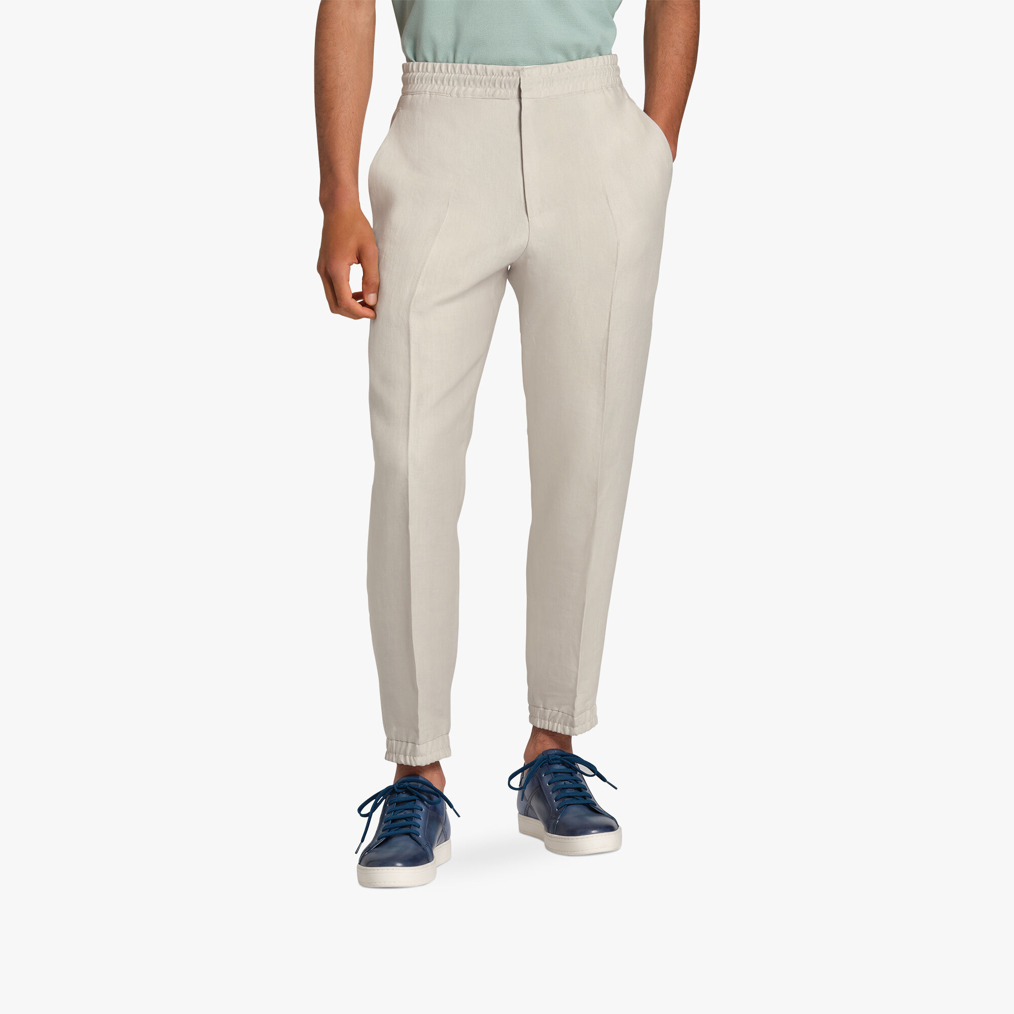 Pantalon de Jogging En Lin