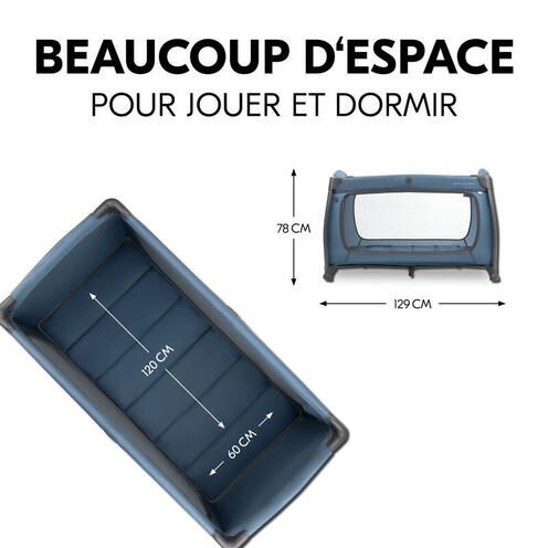 Lit parapluie Play N Relax center - Bleu - HAUCK