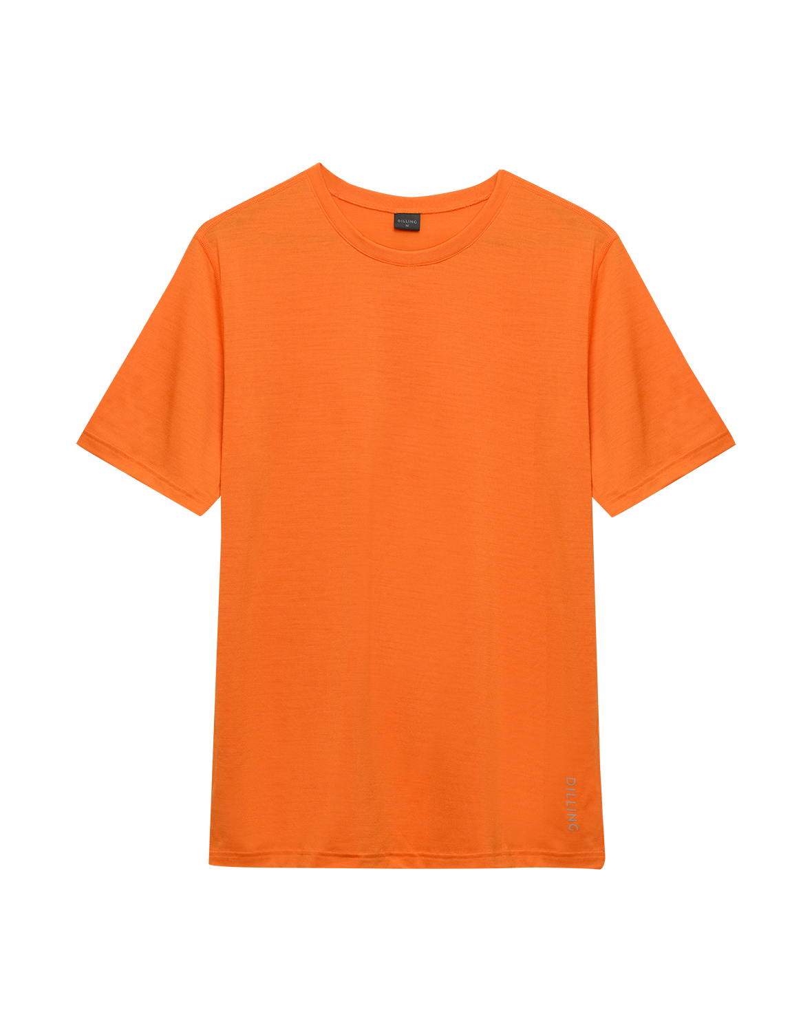 T-shirt van merinowol voor heren in Oranje