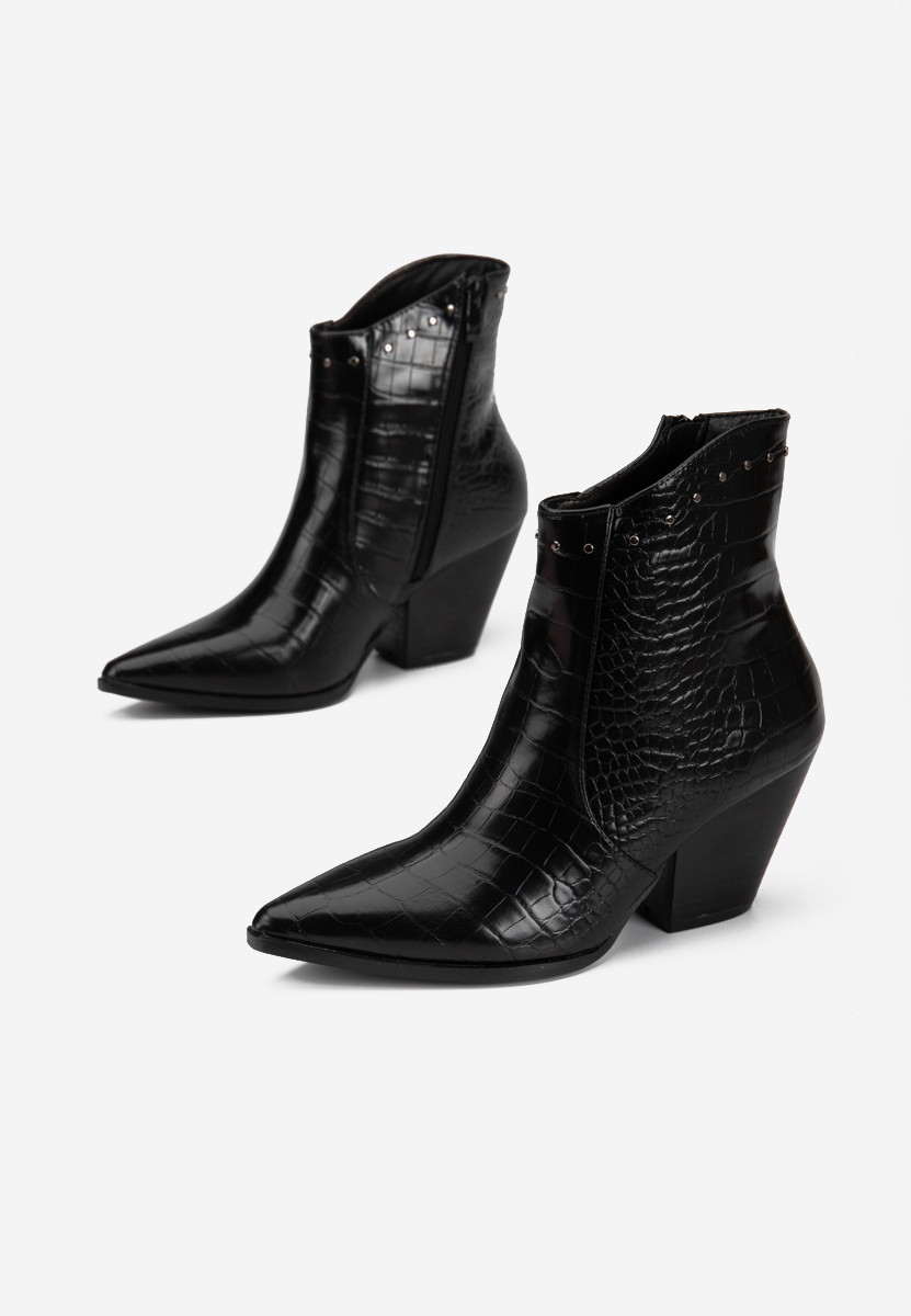 Bottines western femme noires Thera