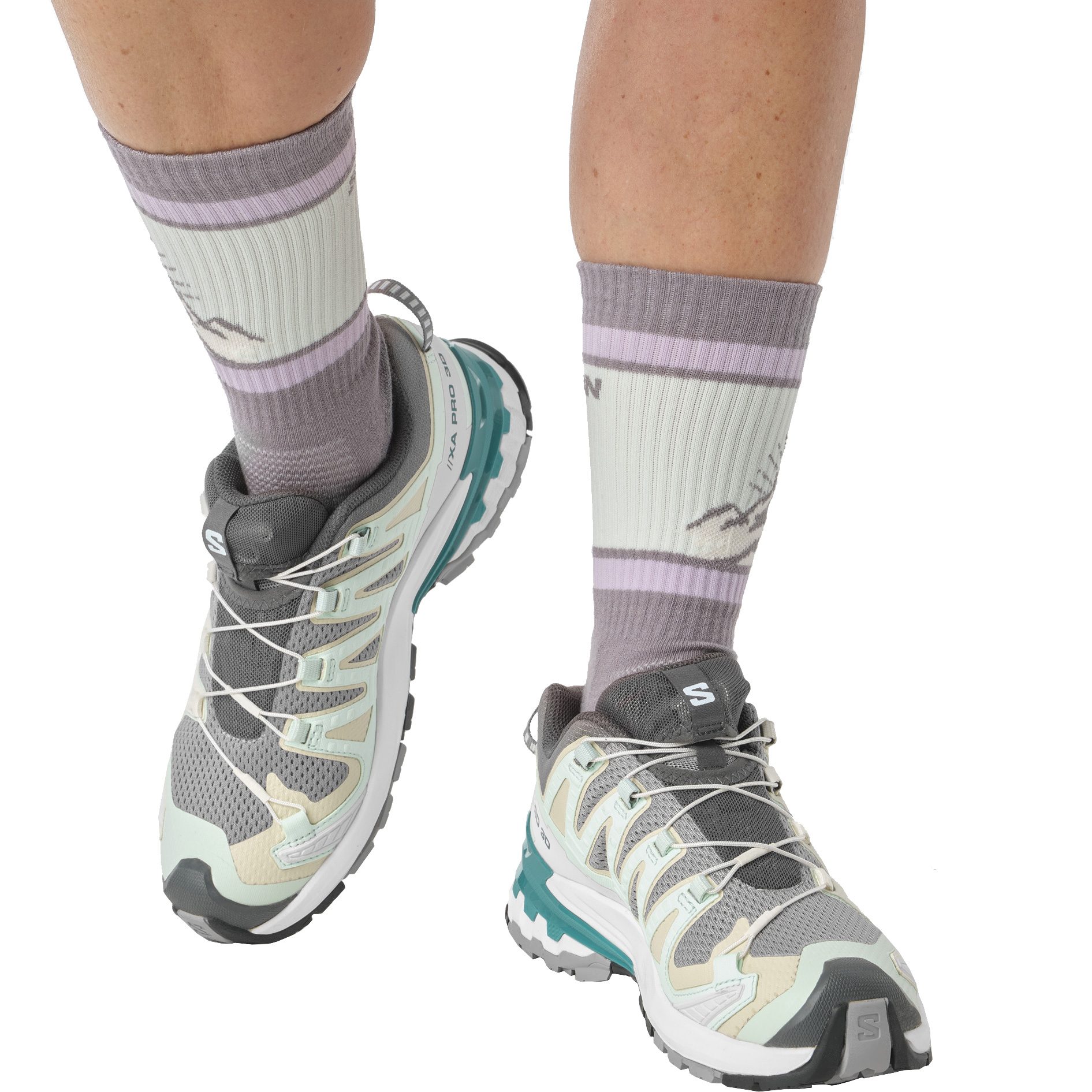 Salomon XA PRO 3D V9 Trailrunningschuhe Damen gull