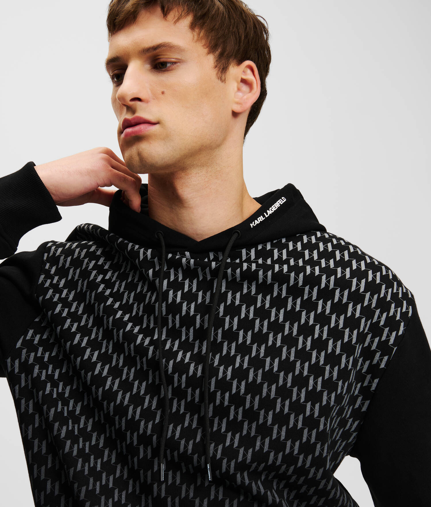 SWEAT À CAPUCHE EFFET DÉGRADÉ KL MONOGRAM
