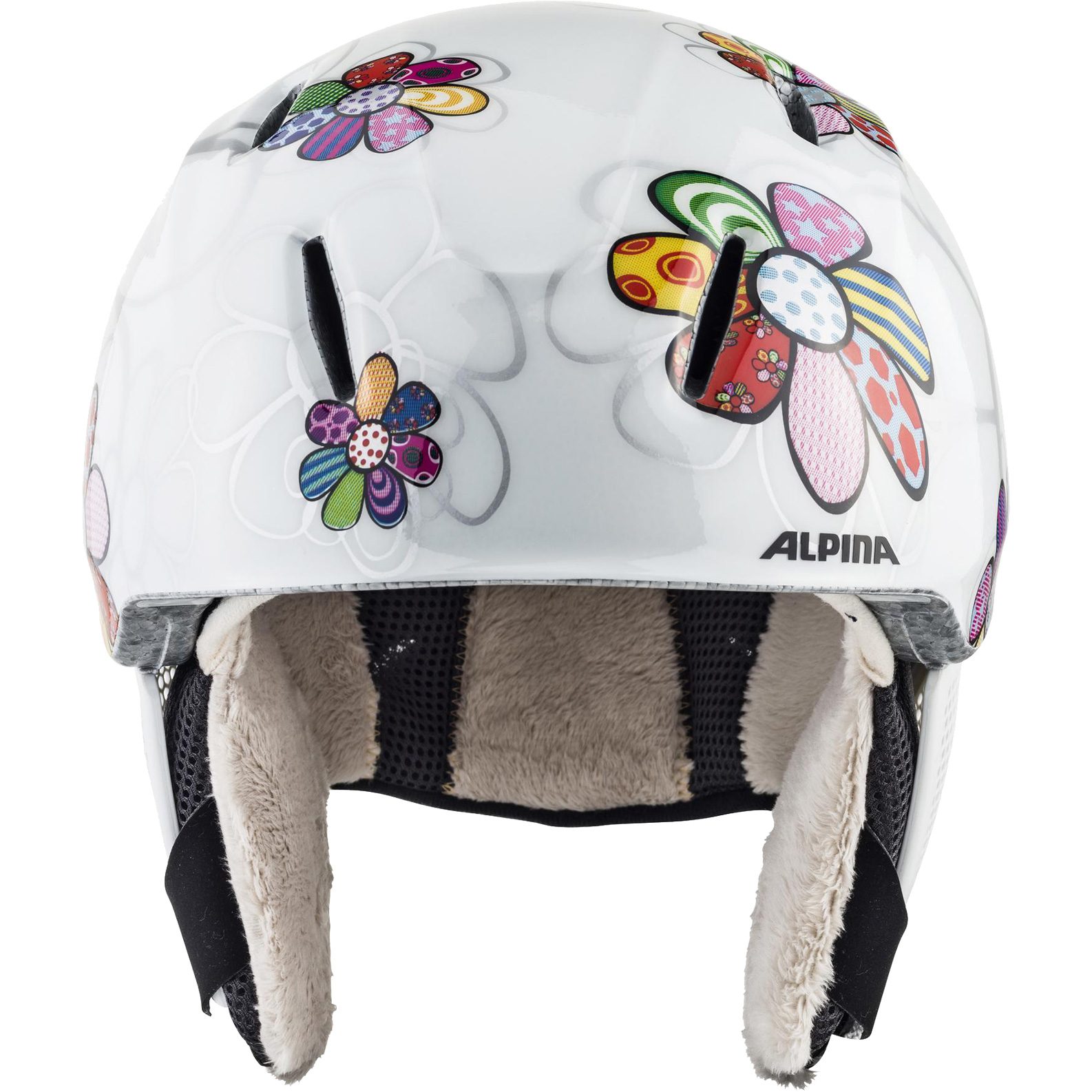 Alpina Carat LX Skihelm Kinder patchwork flower