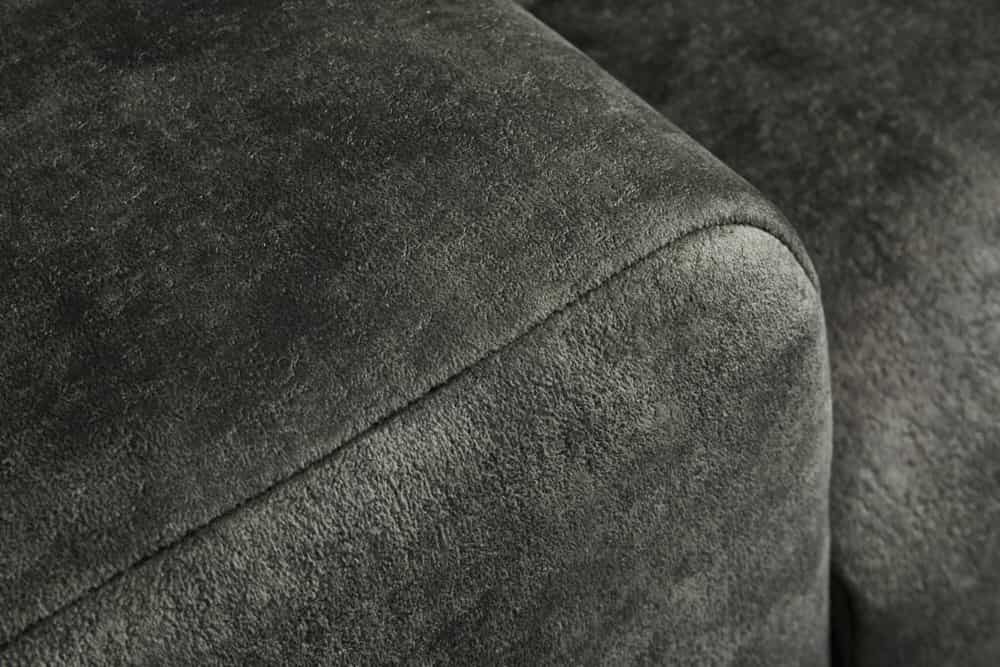 Big Sofa ELEGANCIA 285cm moosgrün Microfaser XXL Couch inkl. Kissen Federkern