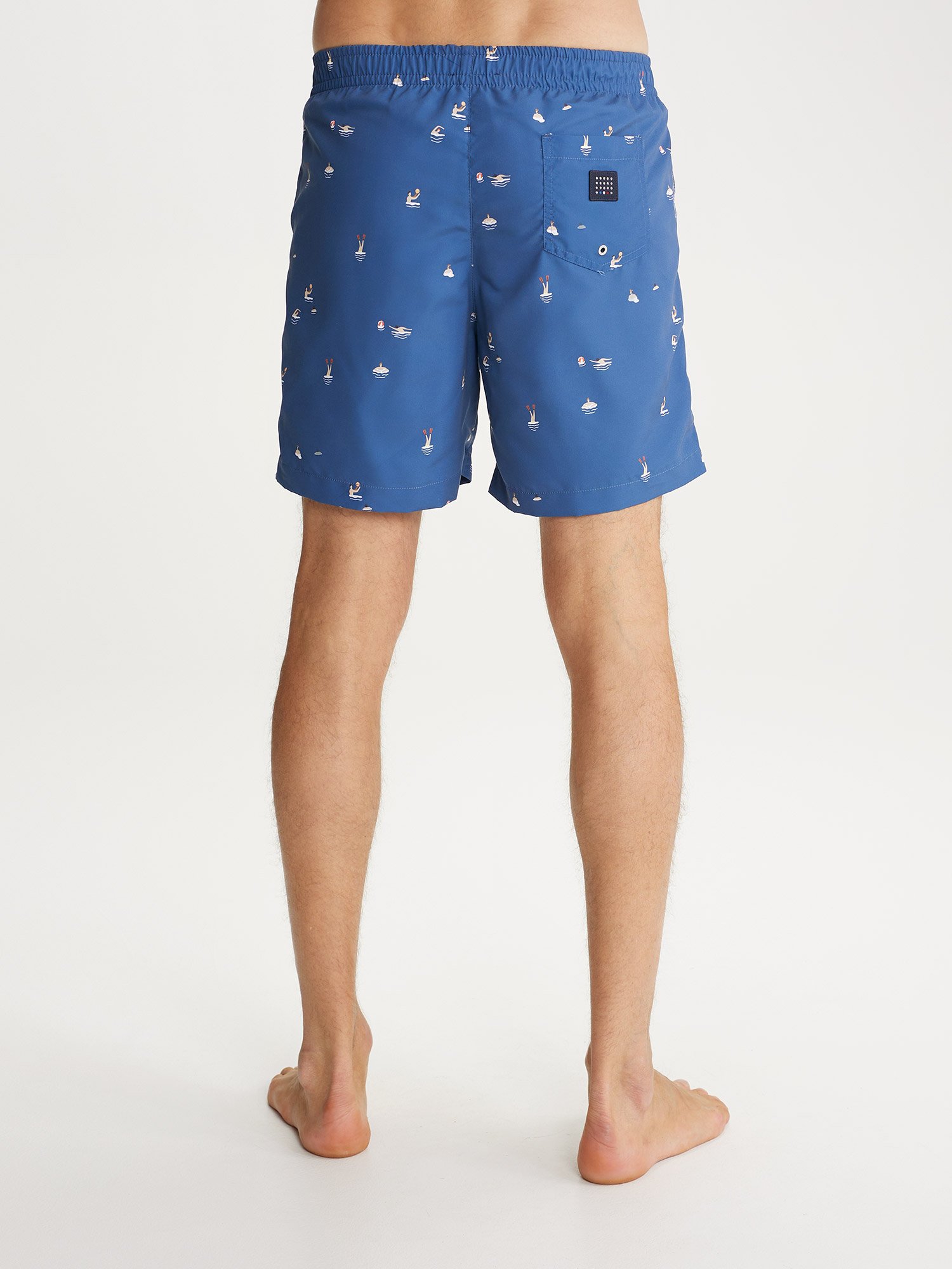 Short de Bain Fabriquée En France Bleu