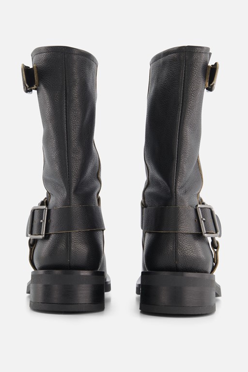 Ann Rocks Biker boots zwart Leer