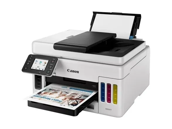 Canon MAXIFY GX5050 - Printer - farve - Duplex - blækprinter - ITS - A4/Legal - 600 x 1200 dpi - op til 24 ipm (mono) / op til 15.5 ipm (farve) - kapacitet: 350 ark - LAN, Wi-Fi(n), USB 2.0