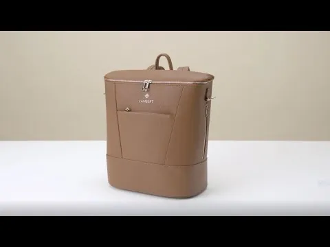 Lambert Sac à Couches à Dos Mia + Tapis - Noir