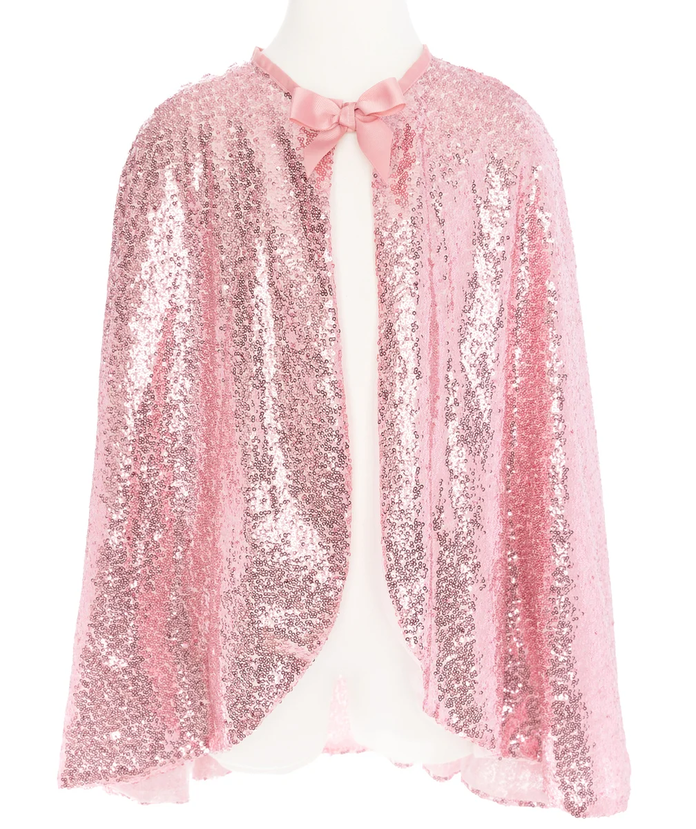 GREAT PRETENDERSDÉGUISEMENT CAPE FILLE AVEC SEQUINS ROSES