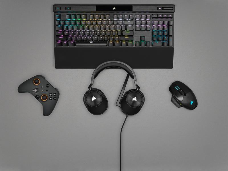 Corsair Headset HS55 Surround Schwarz Gaming Headset mit Surround Sound