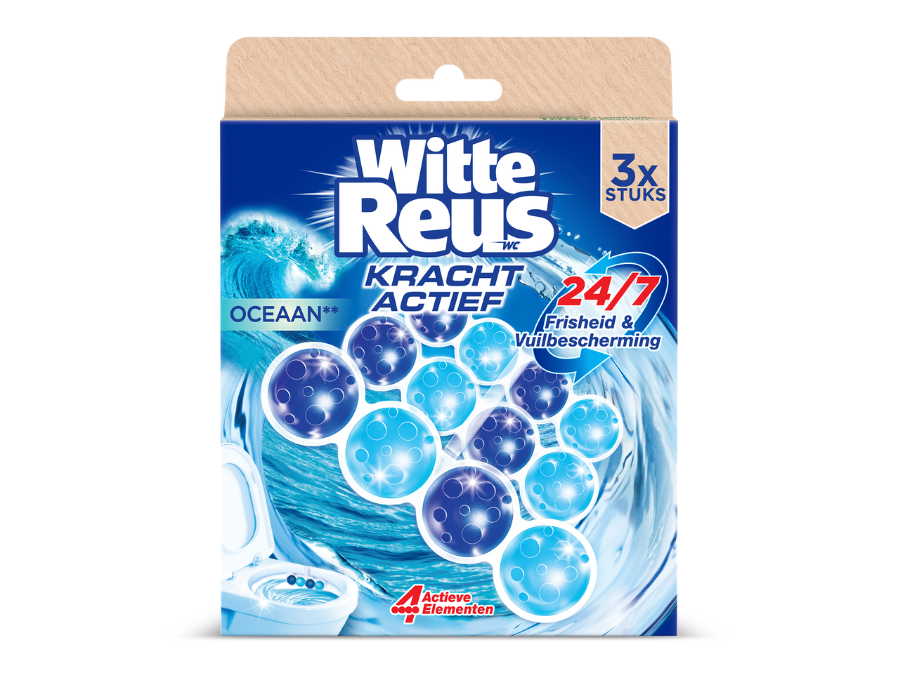 Witte reus toiletblokken