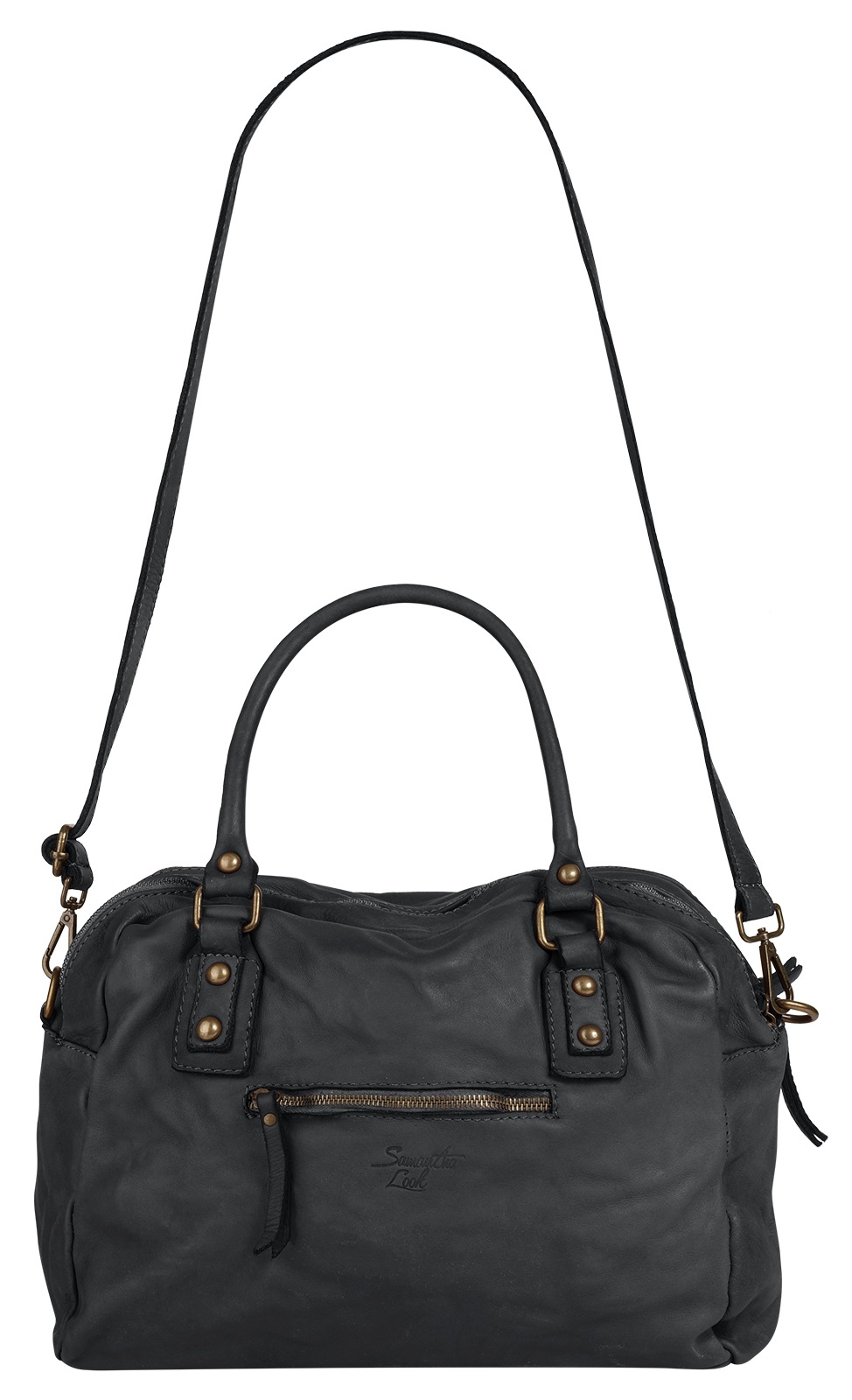 Samantha Look Shopper echt Leder, Made in Italy