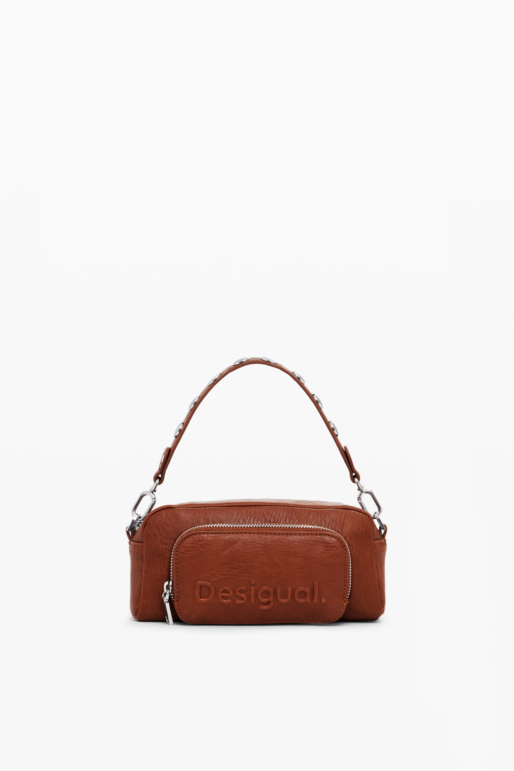 Bolsa transversal com vários bolsos