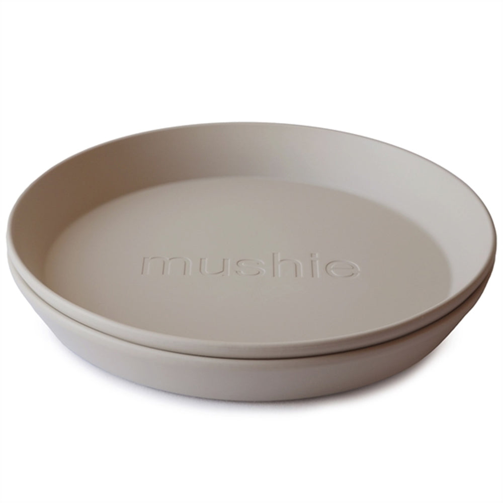 Tallerken Rund Vanilla - Mushie → Luksusbaby.dk