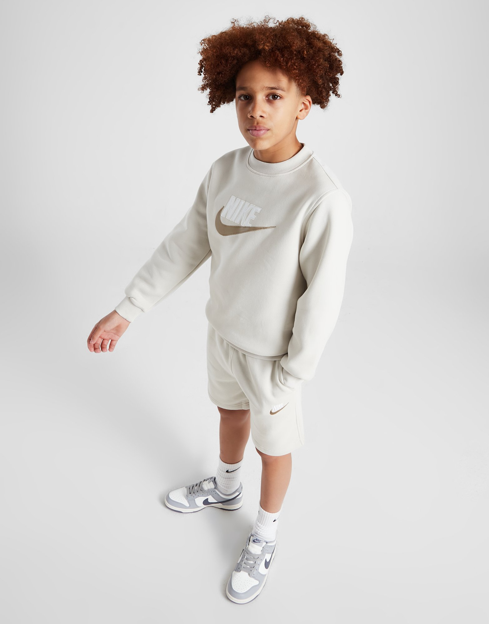 Nike Crew Sweatshirt/Shorts Set Junior