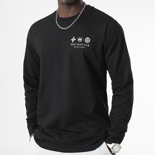 Tee Shirt Manches Longues Atelier Paris Noir Blanc