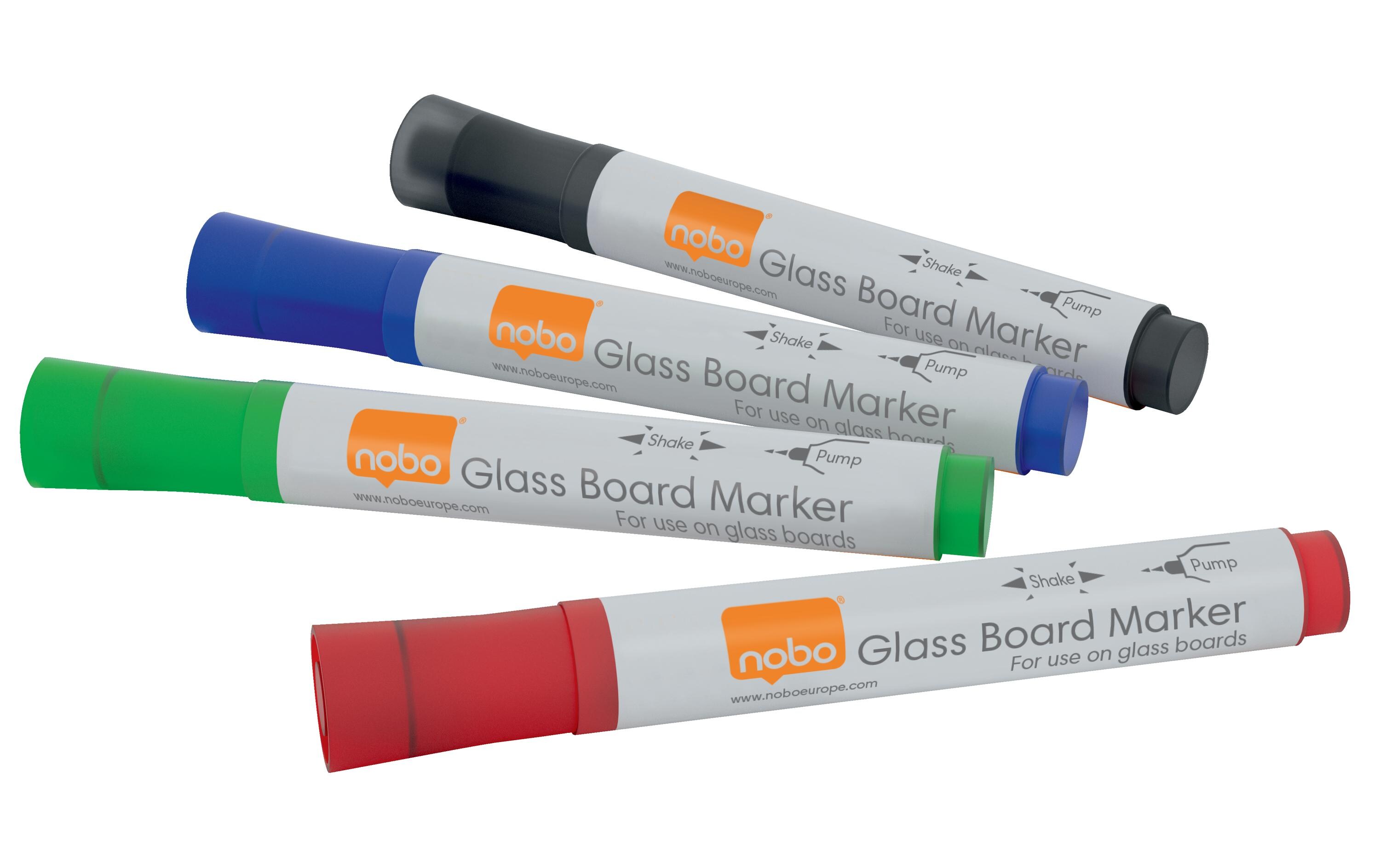 Whiteboard-Marker Ink Trocken, Mehrfarbig, 4 StückMarker-Set für Glassboards
