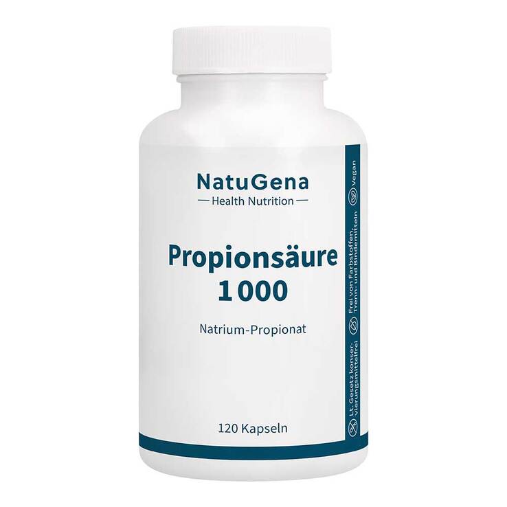 Propionsäure 1000 Natrium-Propionat vegan Kapseln, 120 St