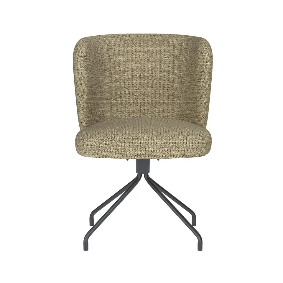 Housecraft Stan Eetkamerstoel Draaibaar Metaal Spider Pistache groen
