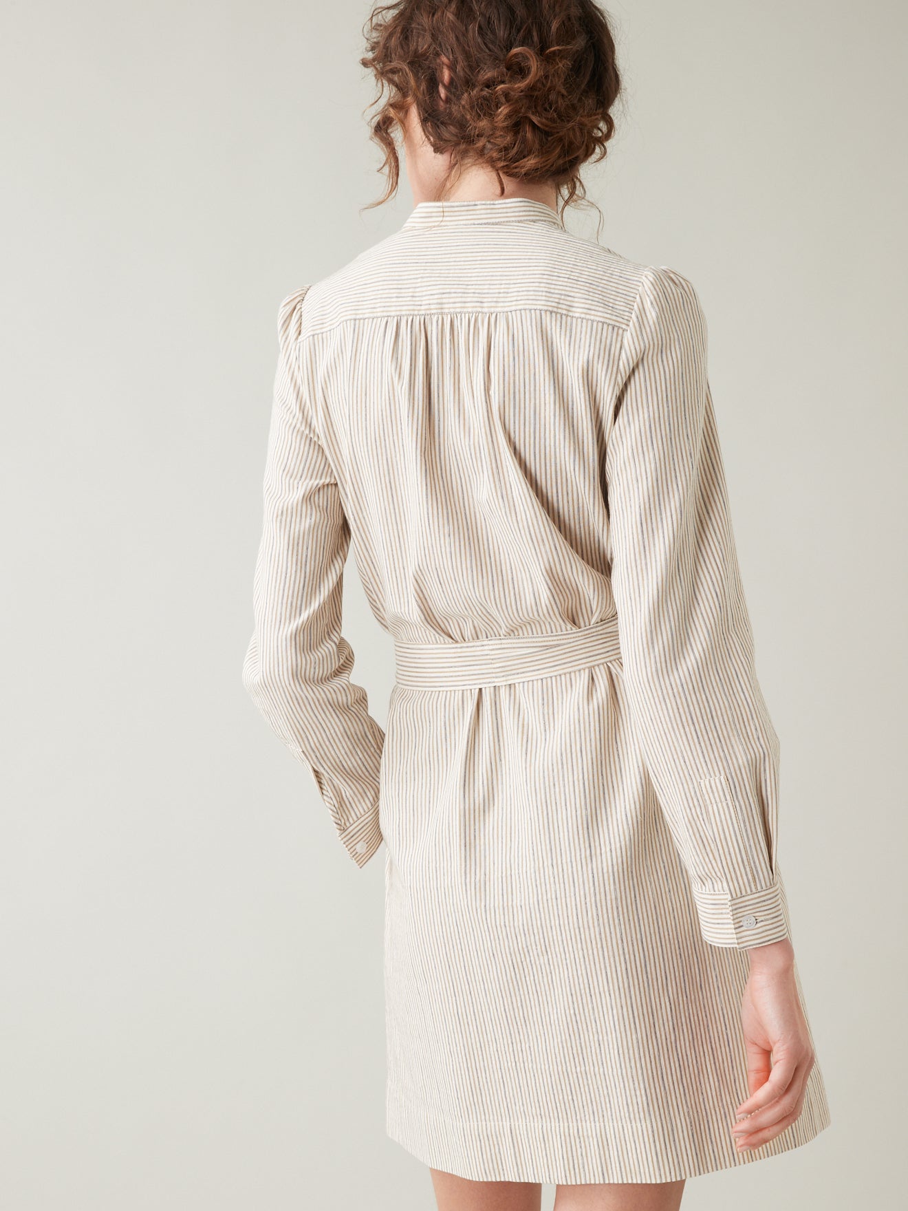 Robe courte rayée femme