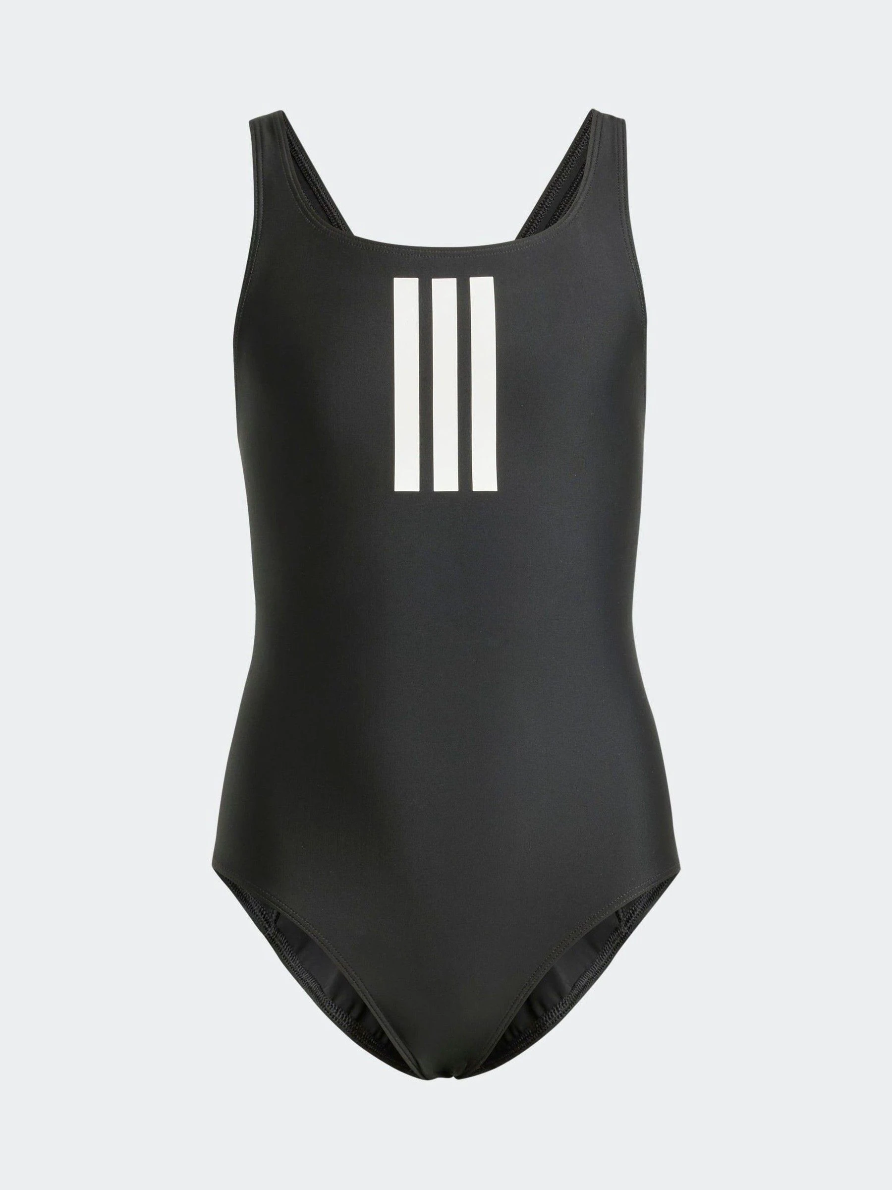 Zwart/wit - adidas 3-Stripes Kids Swimsuit