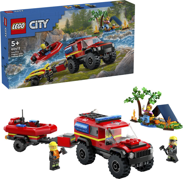 Lego Firhjulstrukket brandbil 60412