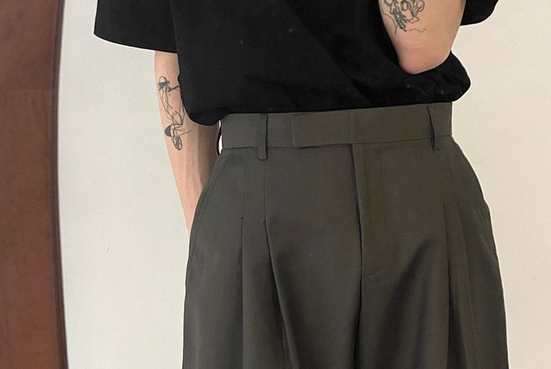Adotuastic - Hoge taille effen shorts