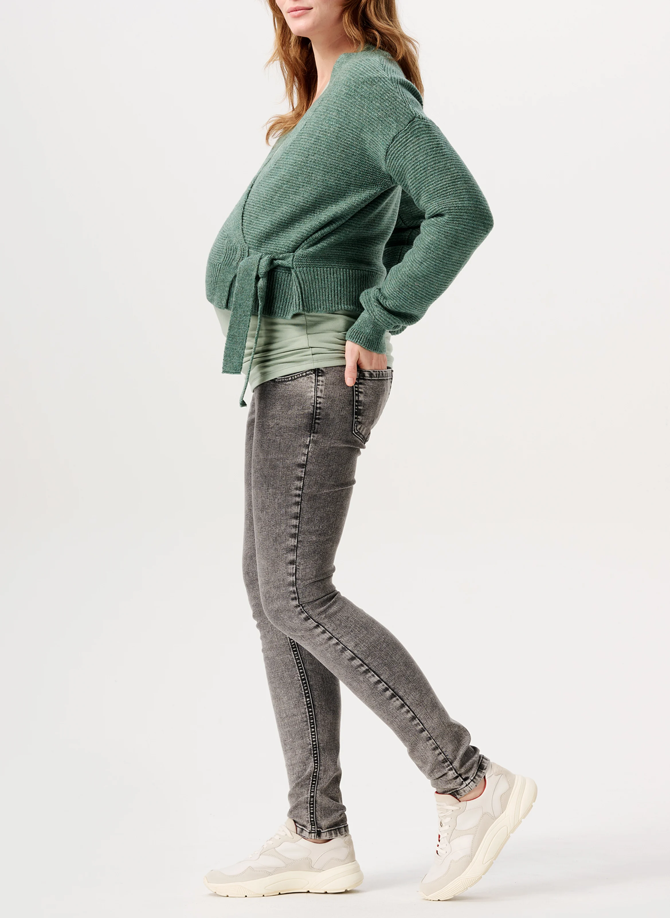 FORMOSA - Cardigan court de grossesse| Vert