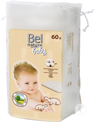 Bel Nature Maxi Carrés Bébé 60 Pièces